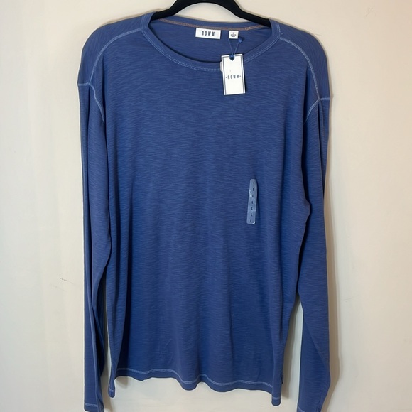 NWT ROWN Blue Long Sleeve T-Shirt - Picture 5 of 7